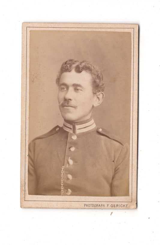 Fotografie Soldat - Berlin 1884 / CDV M1-03