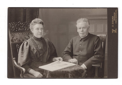 Fotografie Feines Paar - Minden / Porta Westfalica 1900er / CAB X-33