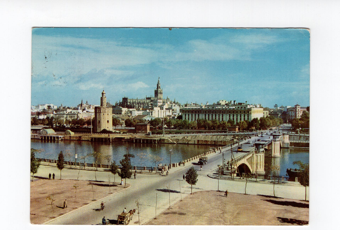 Ansichtskarte Sevilla / Guadalquivir / Spanien