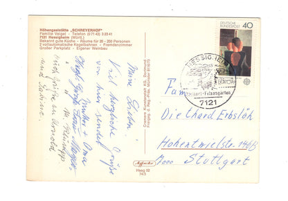 Ansichtskarte Höhengaststätte Schreyerhof / Hessigheim / Württemberg