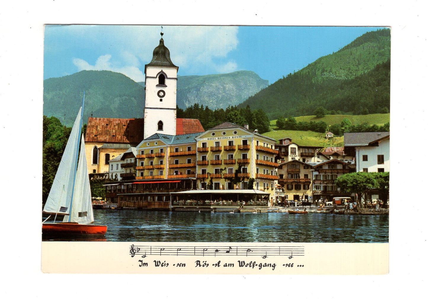 Ansichtskarte St. Wolfgang am See / Hotel Weißes Rössl / Salzkammergut / Österreich