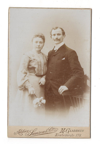 Fotografie Feines Paar - Mönchengladbach 1890er / CAB X-33