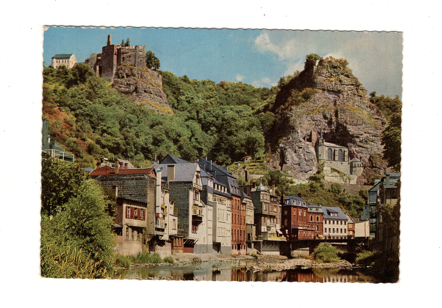 Ansichtskarte Idar-Oberstein / Blick zur Felsenkirche +++