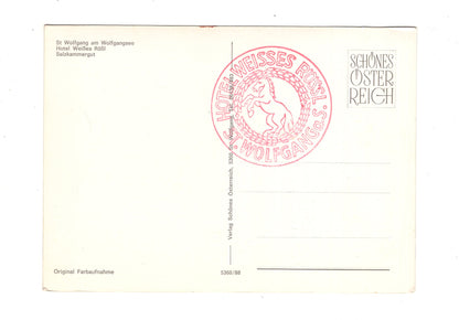 Ansichtskarte St. Wolfgang am See / Hotel Weißes Rössl / Salzkammergut / Österreich