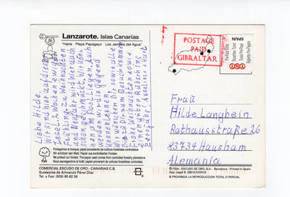 Ansichtskarte Lanzarote / Spanien