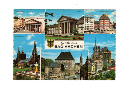 Ansichtskarte Bad Aachen / Kurhaus / Stadttheater +++