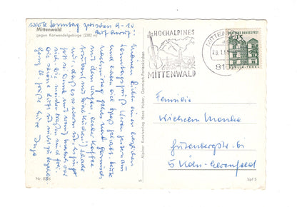 Ansichtskarte Mittenwald gegen Karwendelgebirge  / G1-56