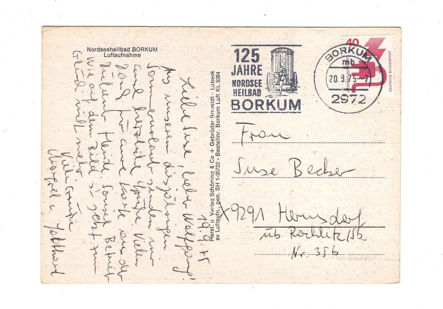 Ansichtskarte Nordseeheilbad Borkum
