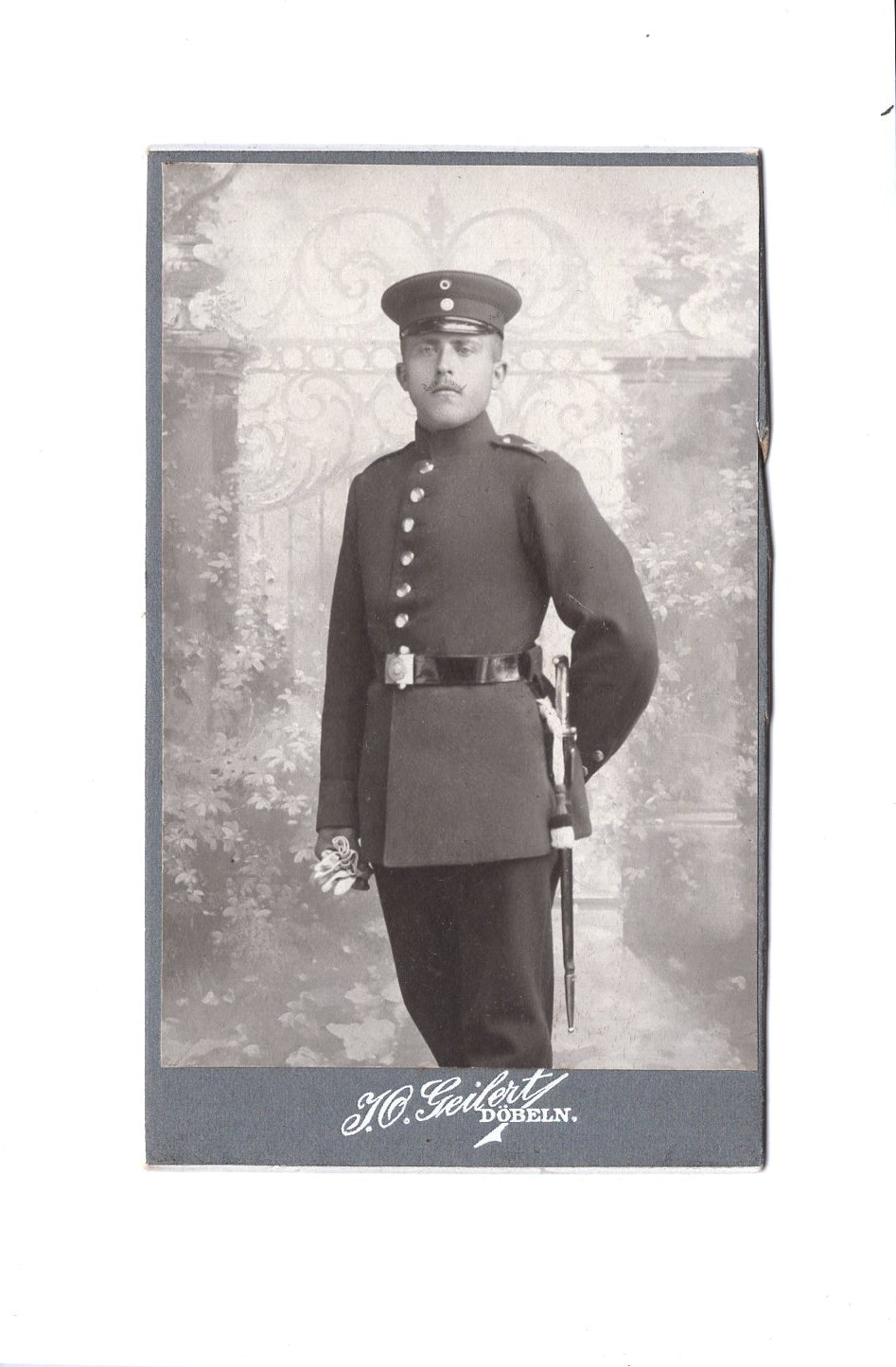 Fotografie Soldat / Soldatenportrait - Döbeln 1900er