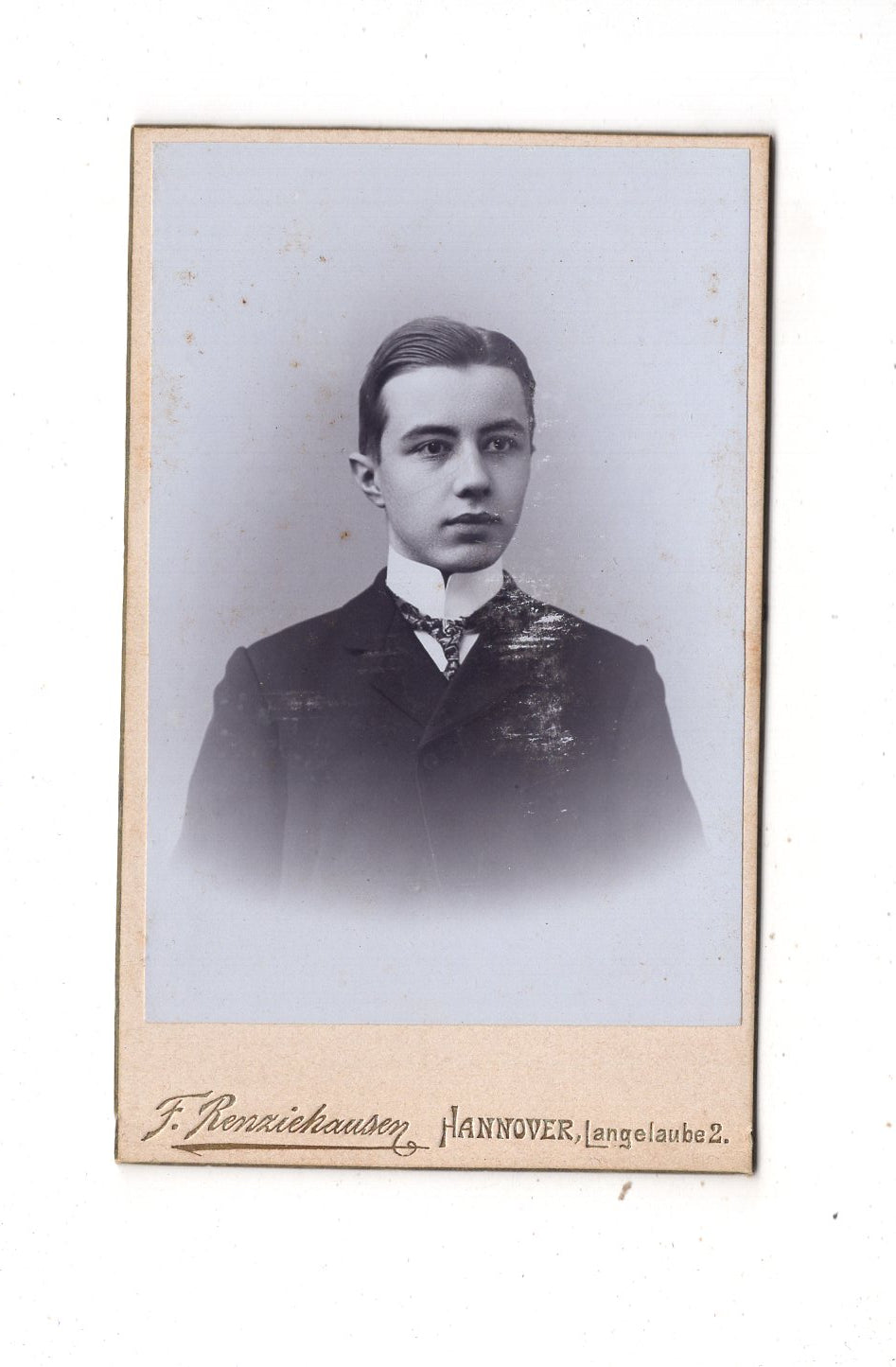 Fotografie Feiner Junge - Hannover 1890er / CDV N1-06