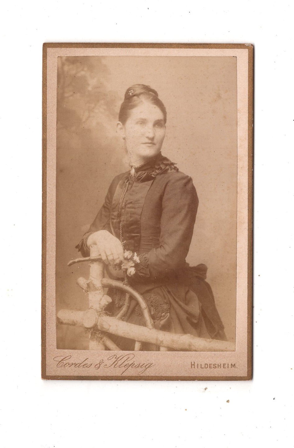 Fotografie Feine Dame - Hildesheim 1880er