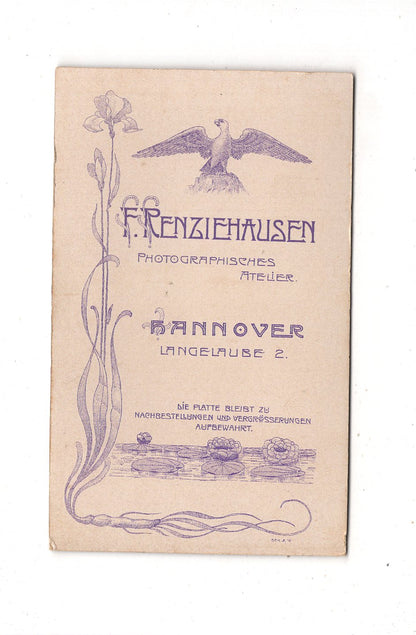 Fotografie Feiner Junge - Hannover 1890er / CDV N1-06