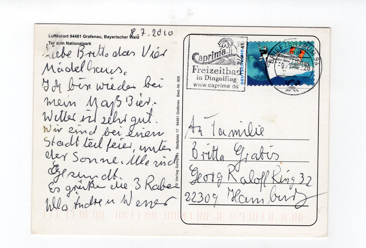 Ansichtskarte Grafenau / Bayerischer Wald / Rund um den Kurpark