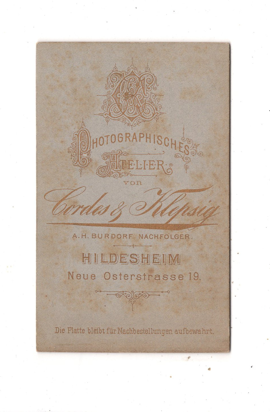 Fotografie Feine Dame - Hildesheim 1880er